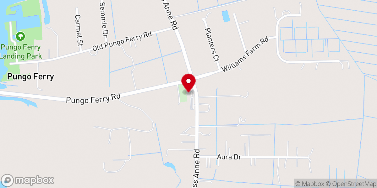 Map showing location of Beech Grove Church