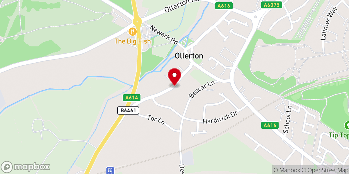 Map showing location of The Old Chapel