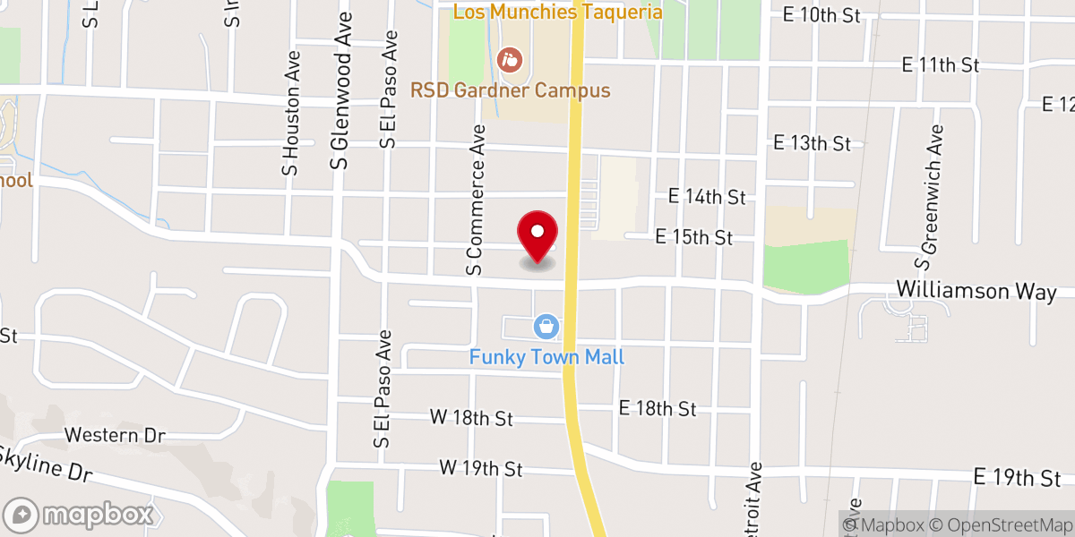 Map showing location of Welcome Home Freewill Baptist Church