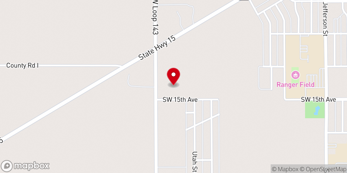 Map showing location of Community Worship Center of Denton Inc
