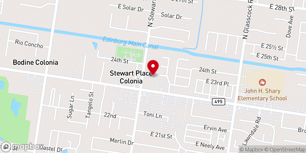 Map showing location of St Peter & St Paul Episcopal Church