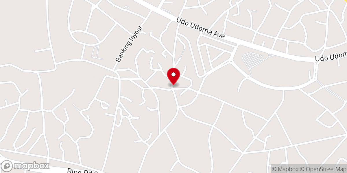 Map showing location of Living Faith Church, Afaha Ikot Obio Nkan