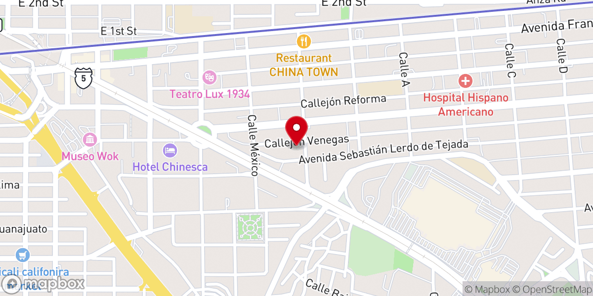 Map showing location of Iglesia Vida Victoriosa