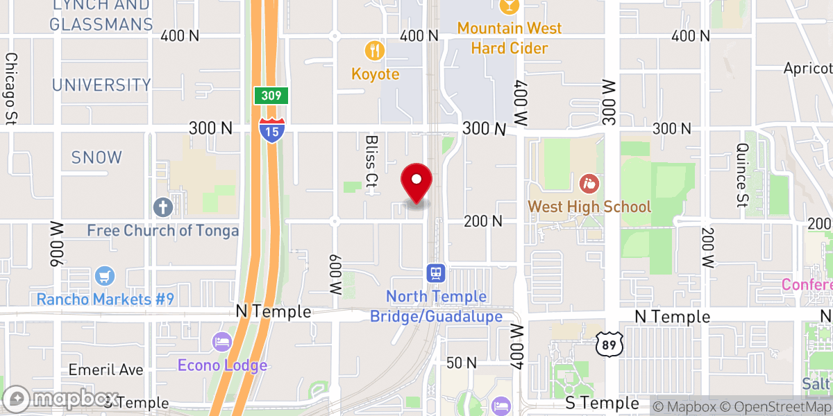Map showing location of REV CHURCH SLC