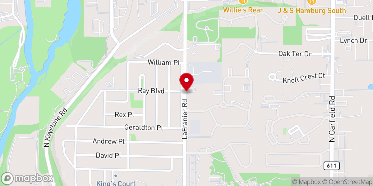 Map showing location of Lighthouse Church Of God