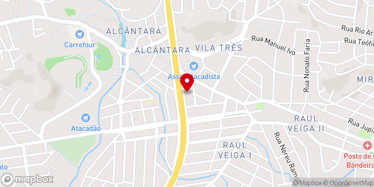 Map showing location of Igreja Universal do Reino de Deus