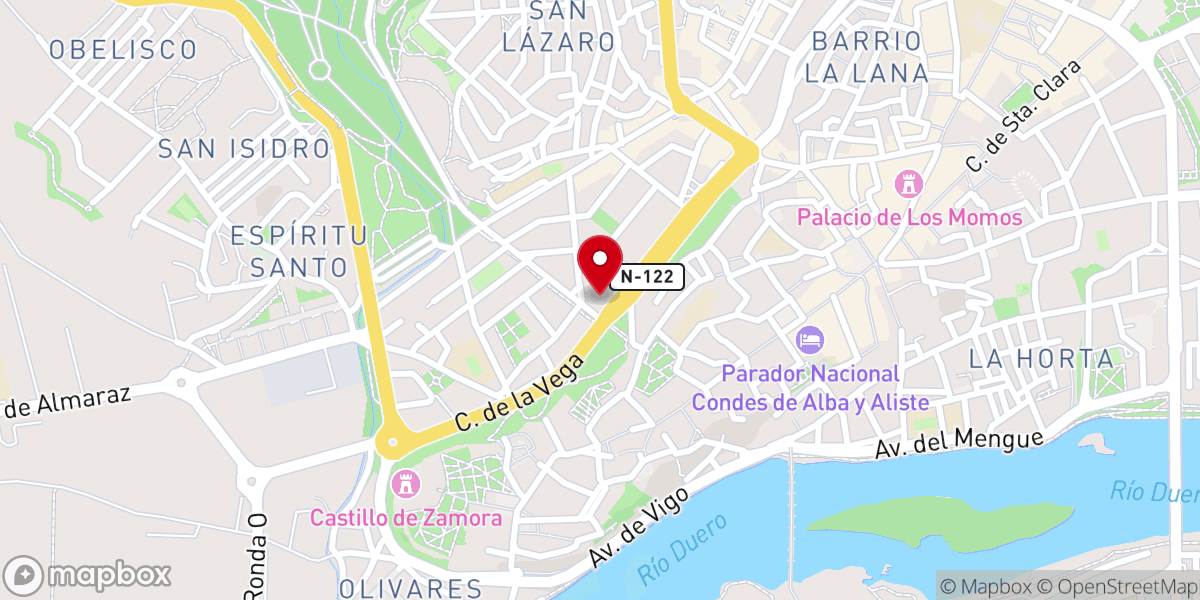 Map showing location of Ermita de Nuestra Señora de los Remedios