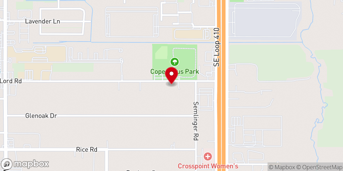 Map showing location of Saint James Baptist Church