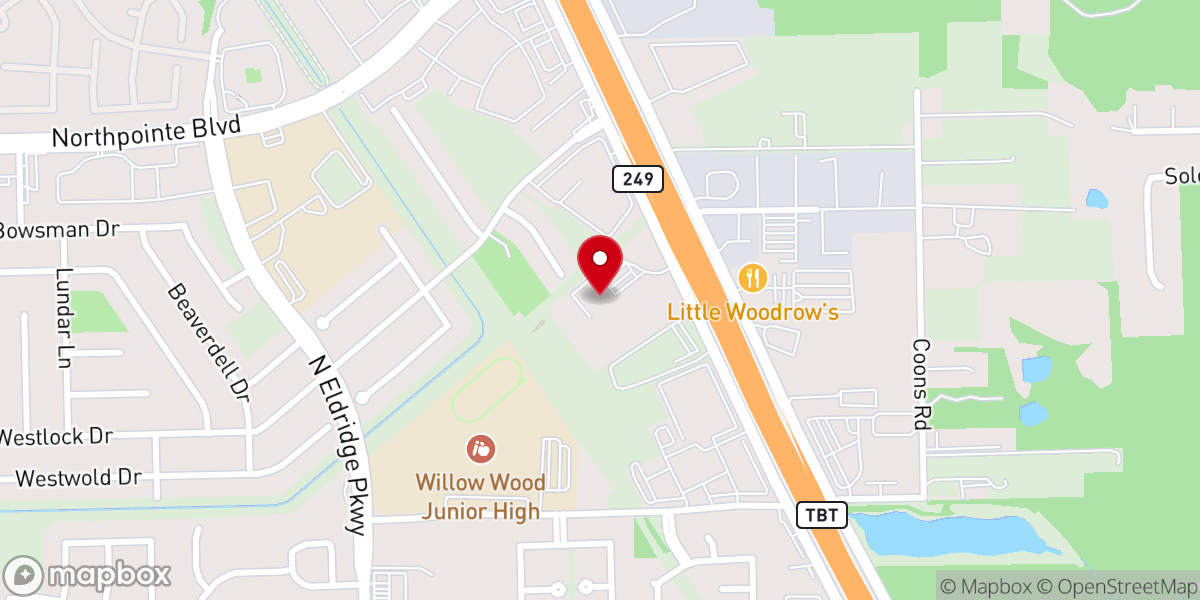 Map showing location of Real Life Church