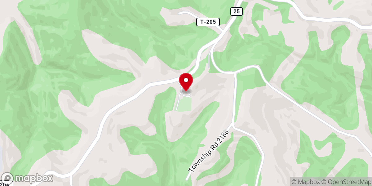 Map showing location of St John's United Church-Christ