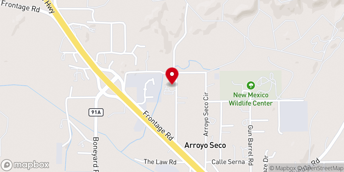 Map showing location of Valley Bible Baptist Church