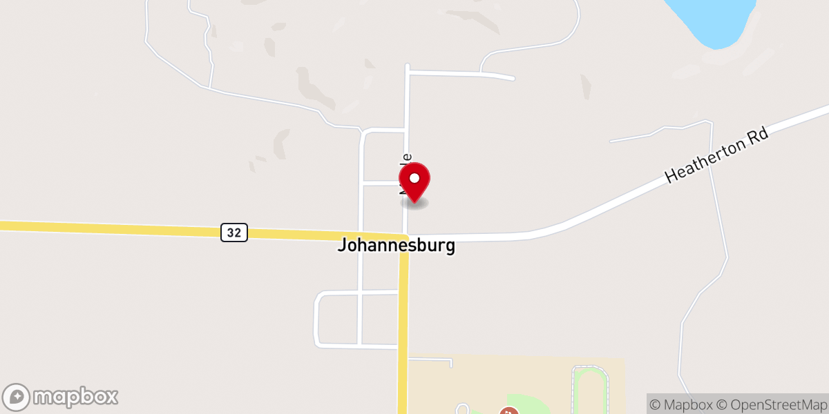 Map showing location of Full Gospel Church
