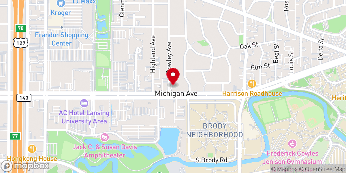 Map showing location of Grace + Truth Student Ministry