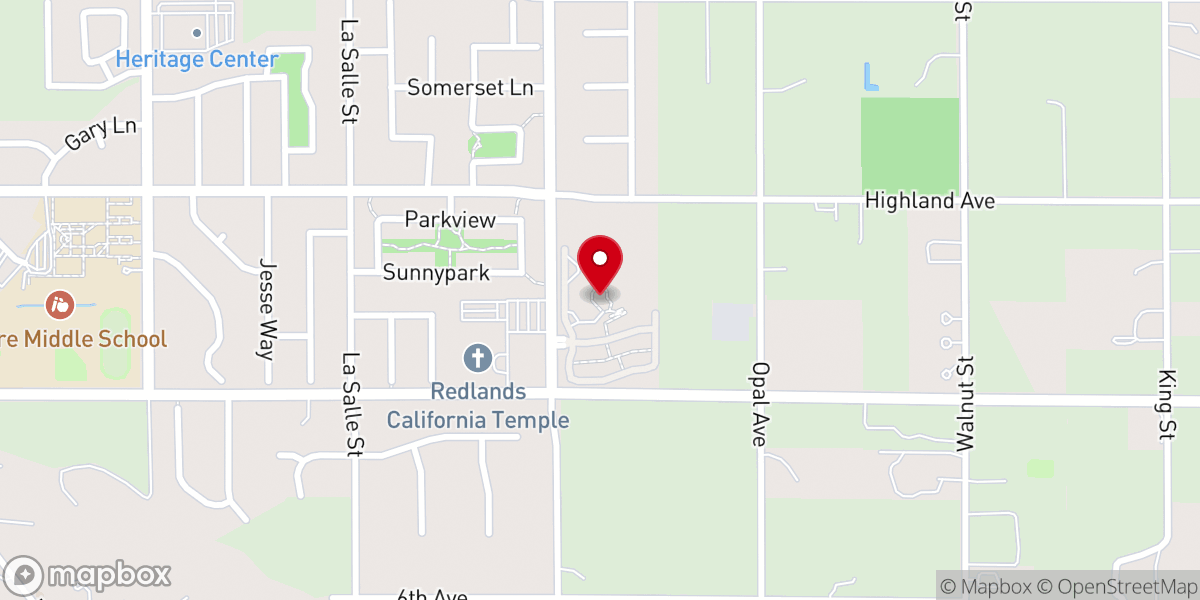 Map showing location of Sovereign Grace OPC