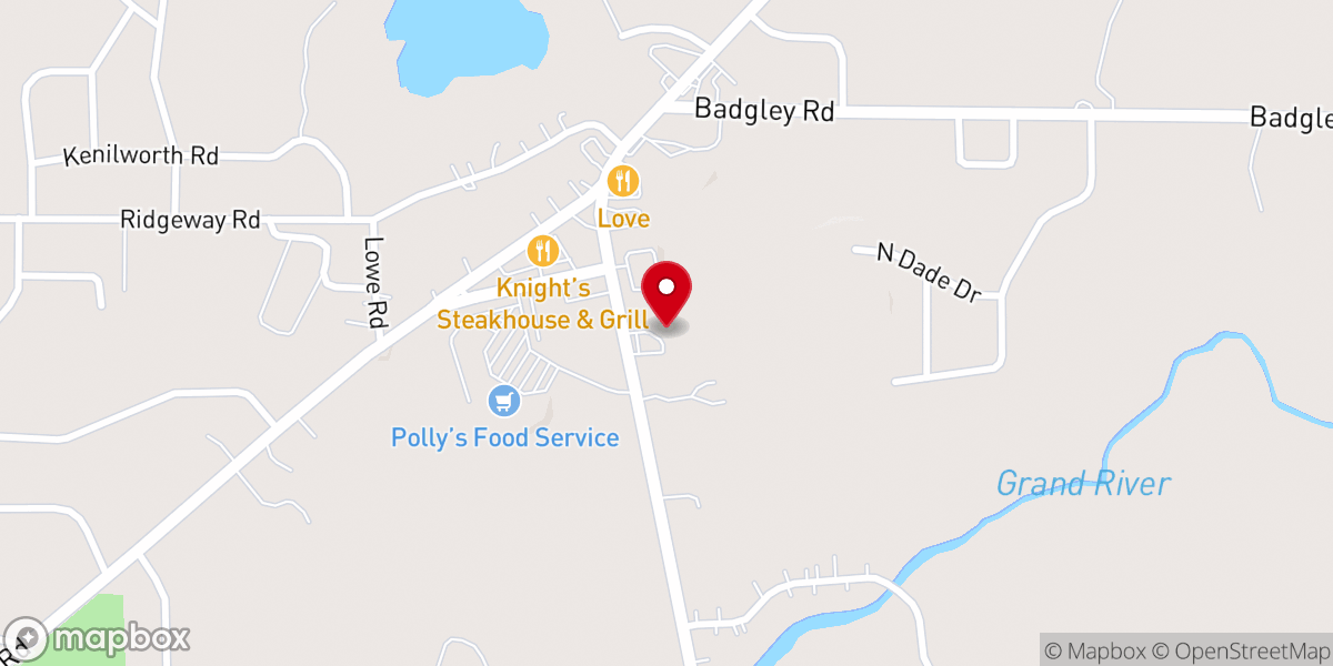 Map showing location of Arise Assembly of God