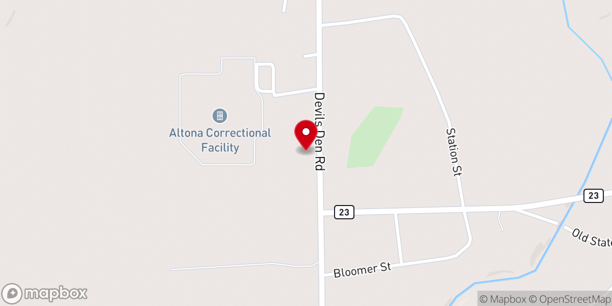 Map showing location of Holy Angels Catholic Church