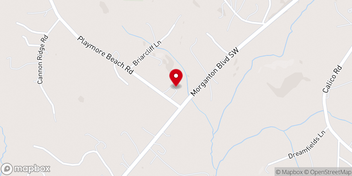 Map showing location of Poarch Chapel Missionary Methodist Church