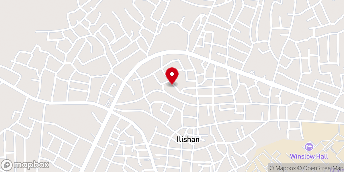 Map showing location of Celestial Church of Christ Genesis Parish