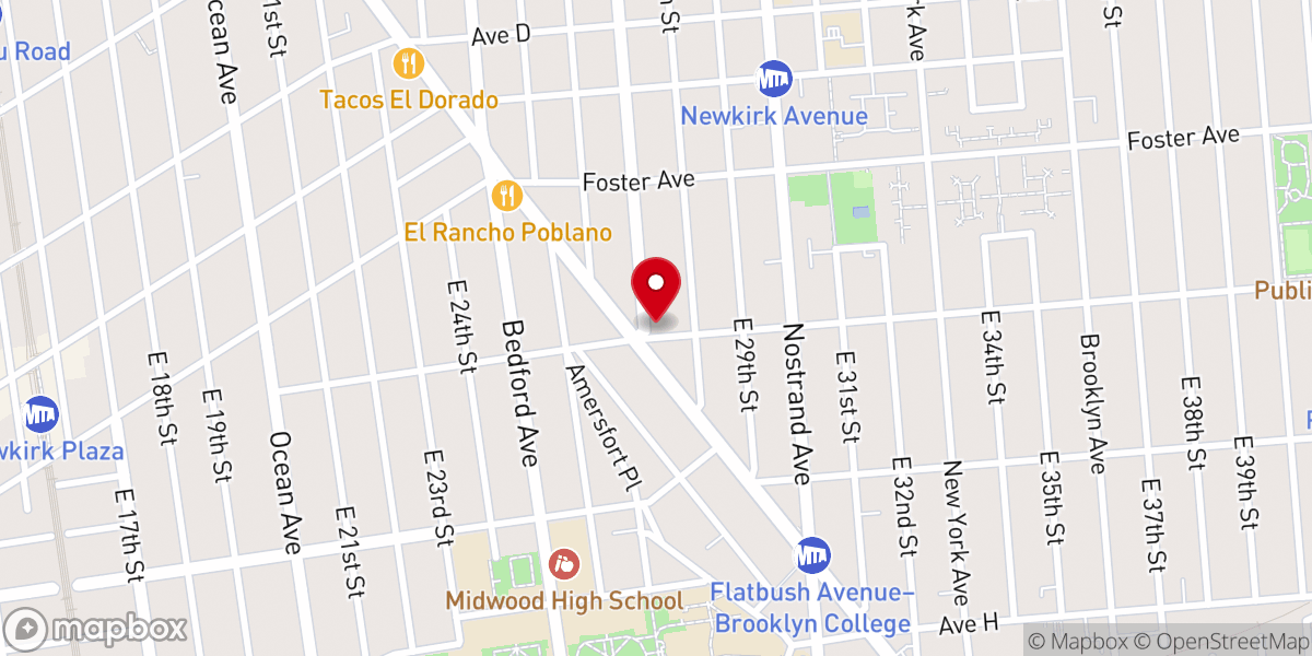 Map showing location of Eglise Baptiste D Israel Inc