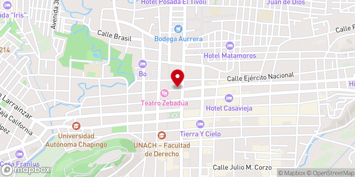 Map showing location of Ministerio Internacional La Gran Roca