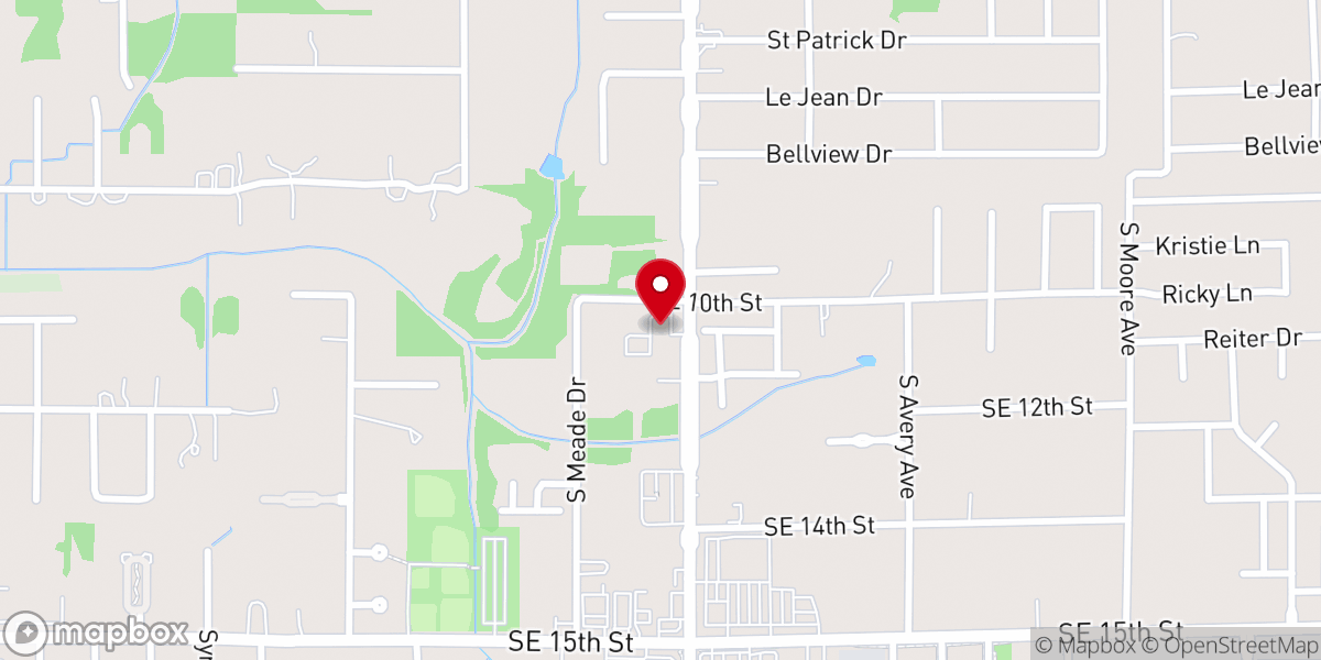 Map showing location of Liberty Christian Church