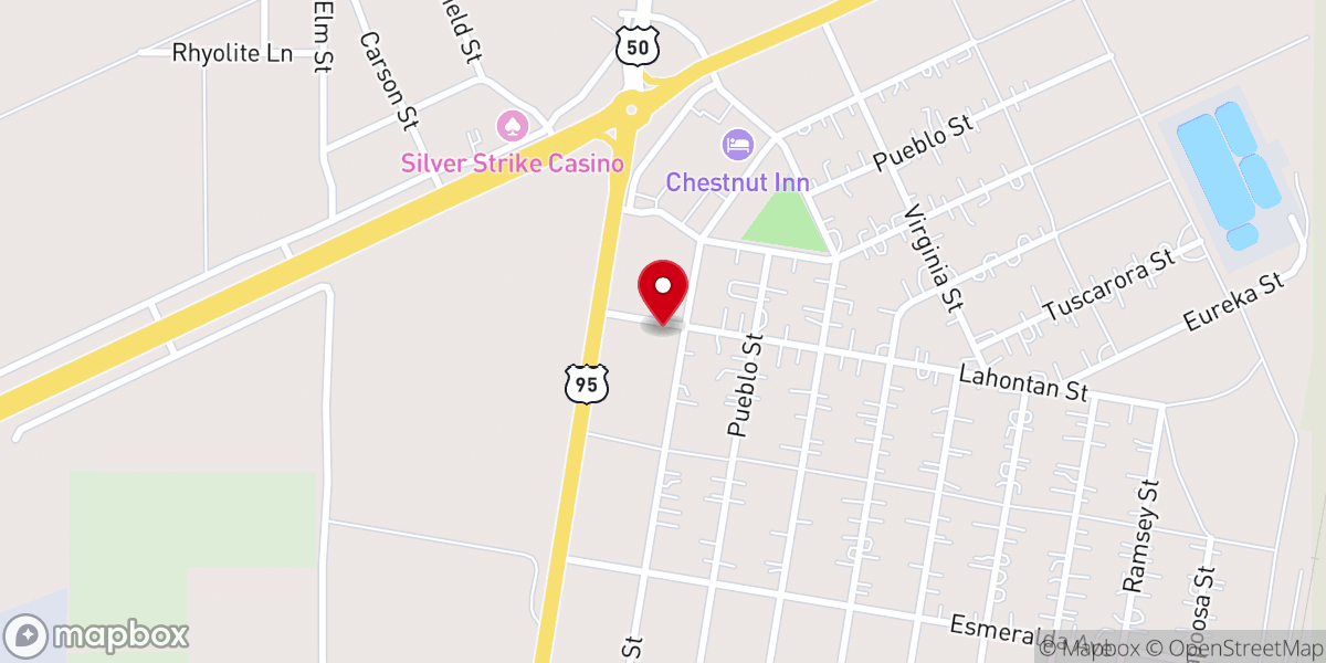 Map showing location of Silver Stage Food Pantry