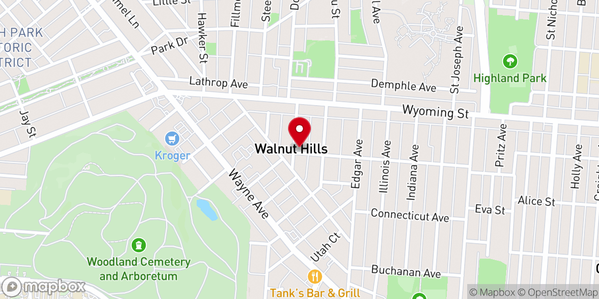 Map showing location of Colorado Avenue Baptist Church