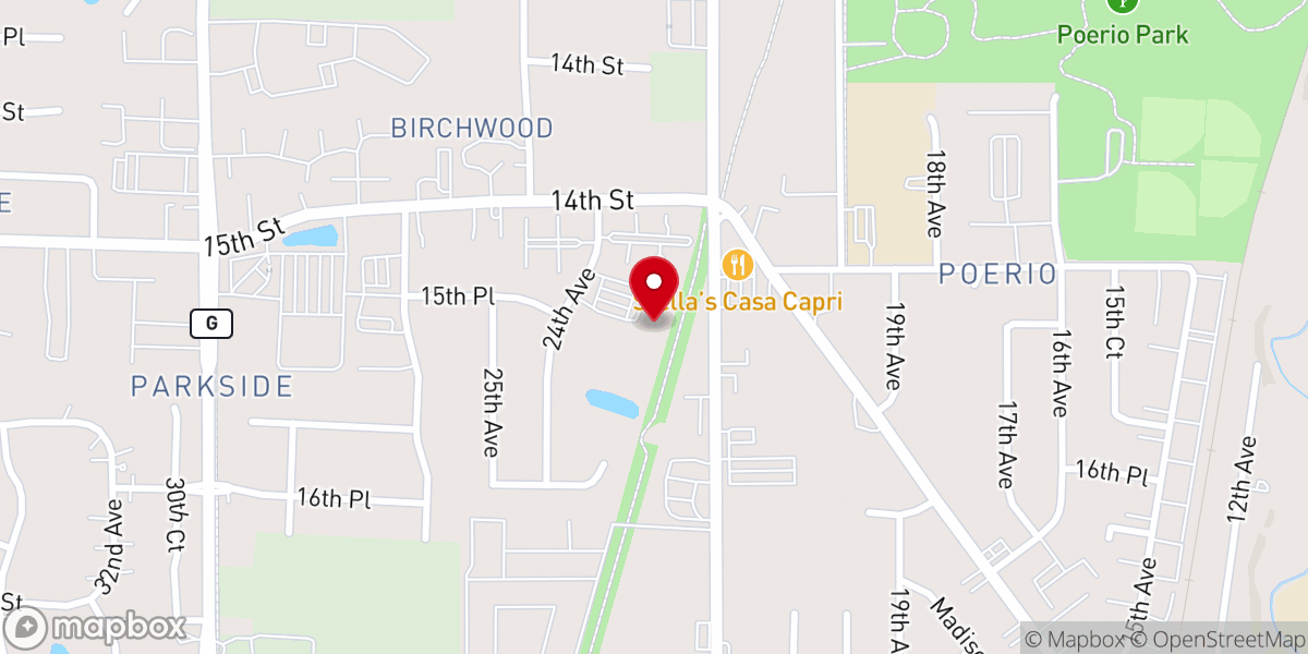 Map showing location of Iglesia Emanuel Kenosha