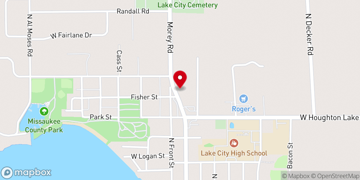 Map showing location of Coffee Cup