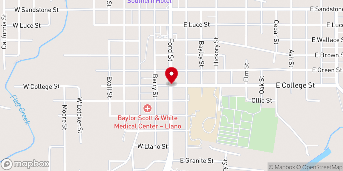 Map showing location of Saint James Lutheran Church