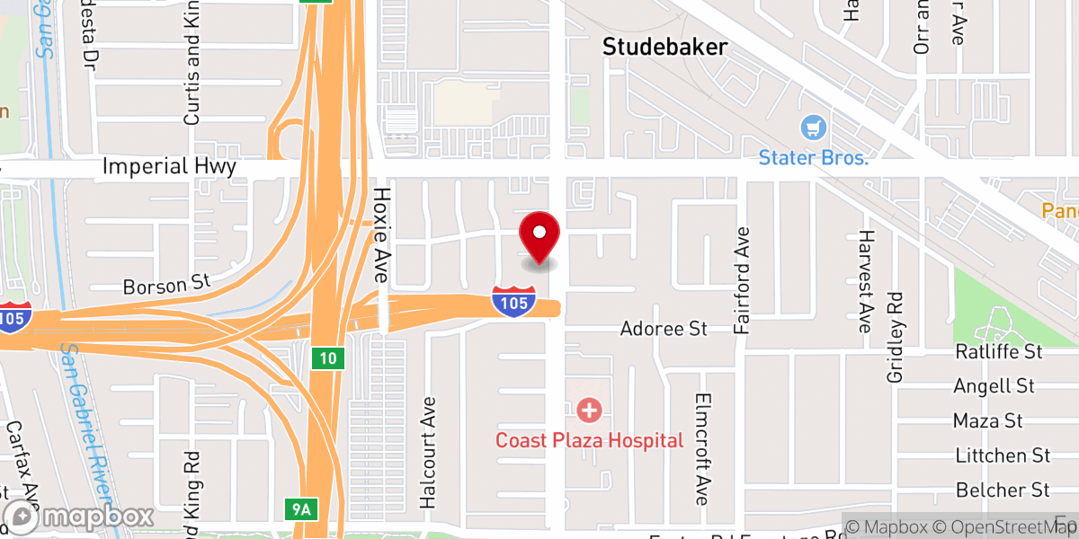 Map showing location of Congregational Church of Norwalk