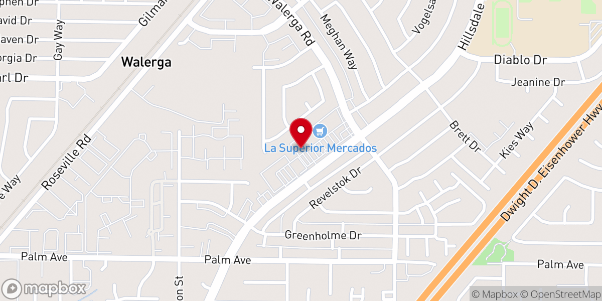 Map showing location of Victory Life Church Inc