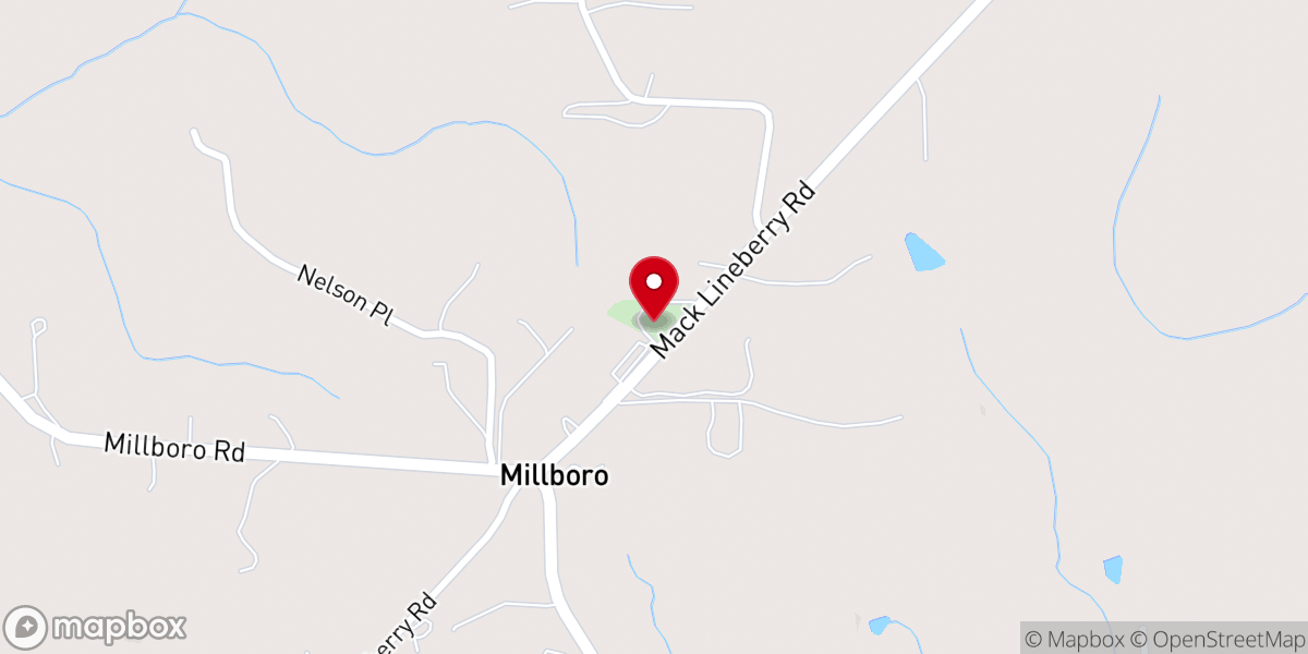 Map showing location of Faith Temple Baptist Church