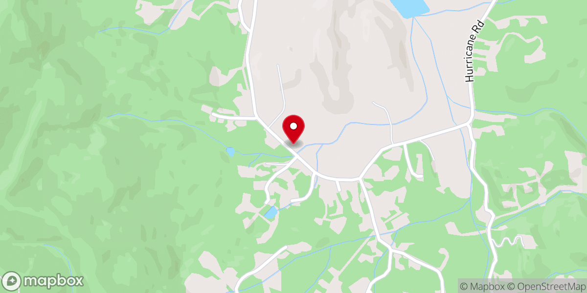 Map showing location of Hurricane Church of God