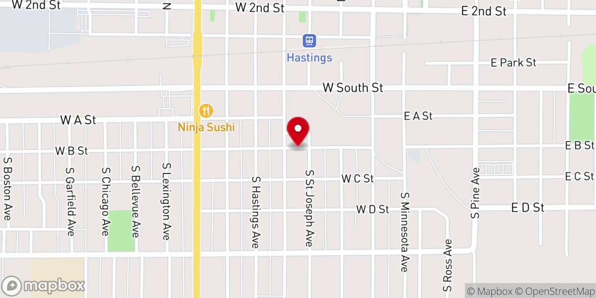Map showing location of Light of the World Ministries
