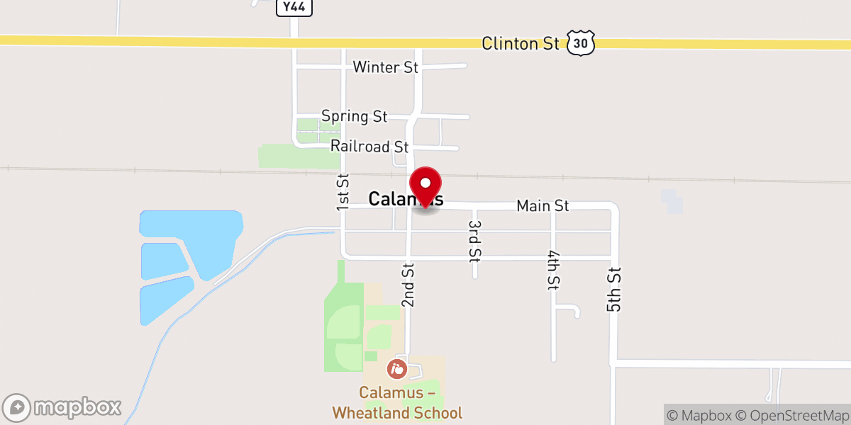 Map showing location of CALCO - Calamus American Legion Community Organization