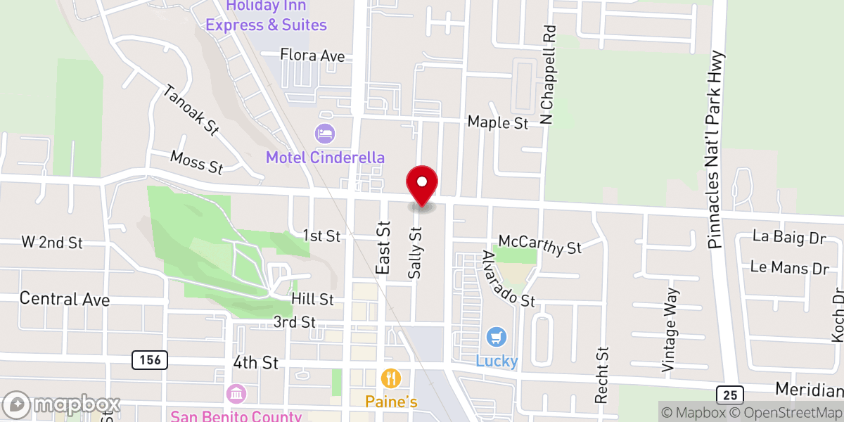Map showing location of New Beginnings Full Gospel Church
