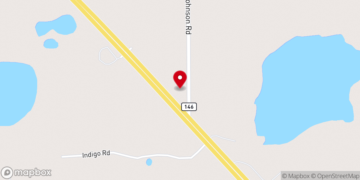 Map showing location of Community of Hope Church of the Nazarene