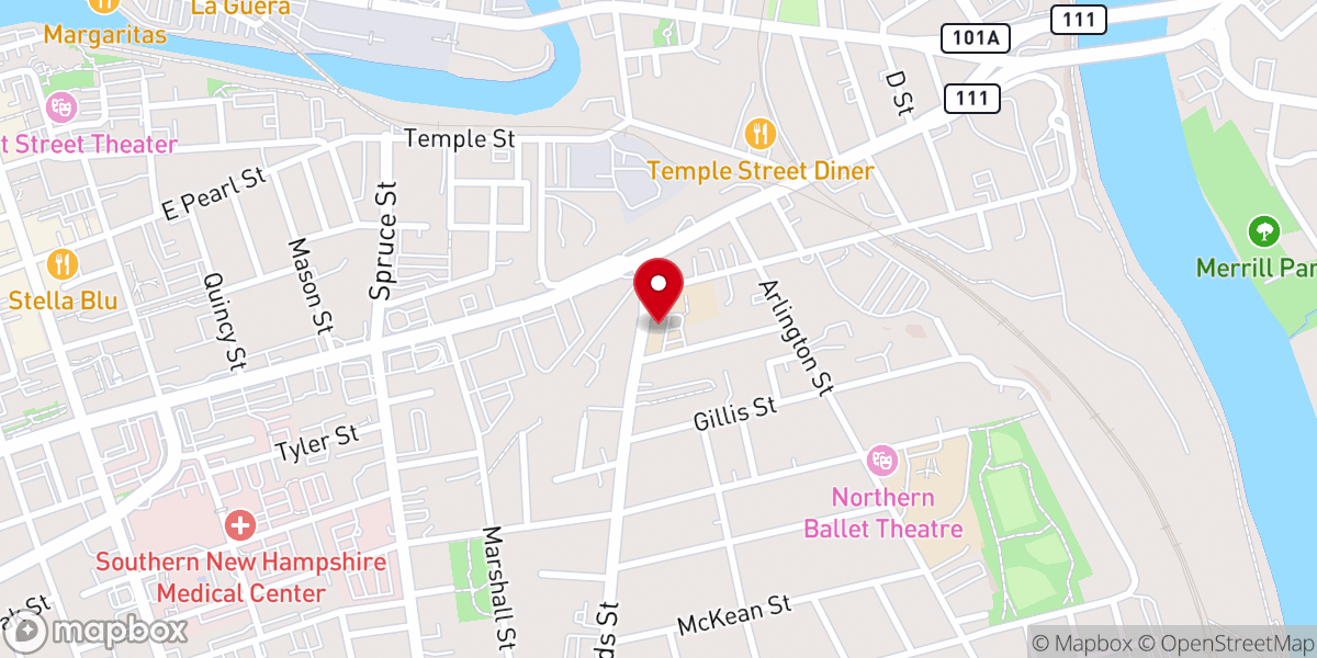 Map showing location of Infant Jesus Church
