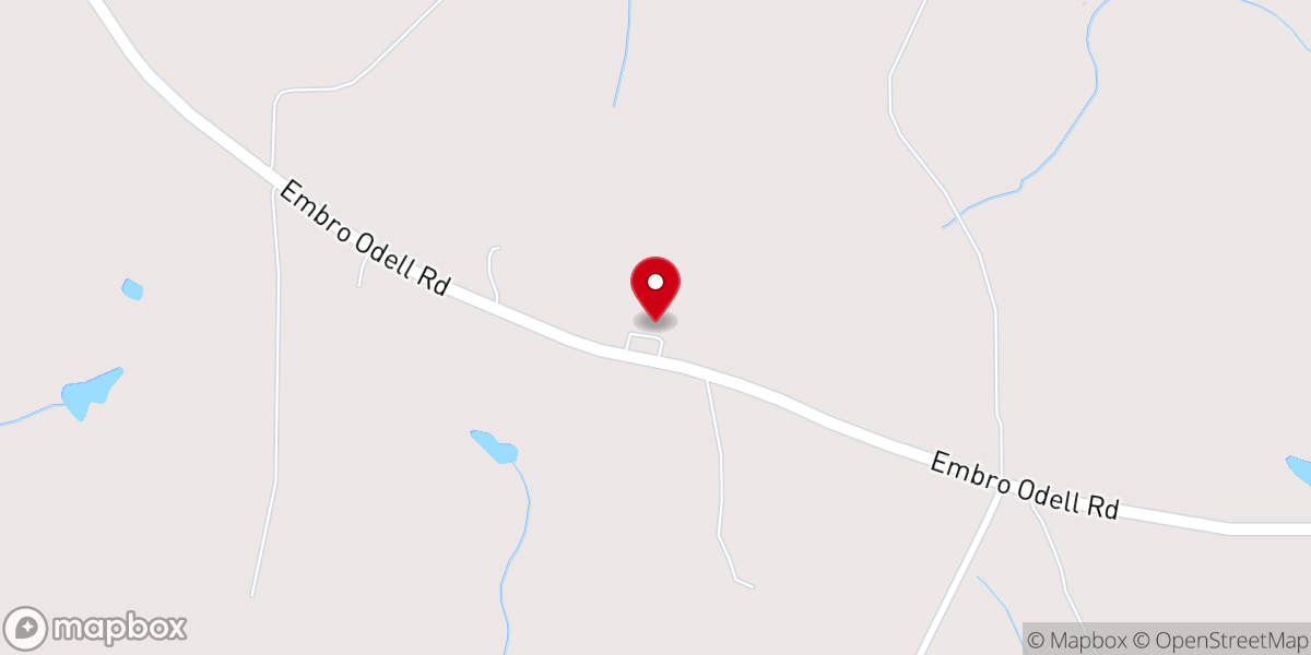 Map showing location of Lovely Hill Church