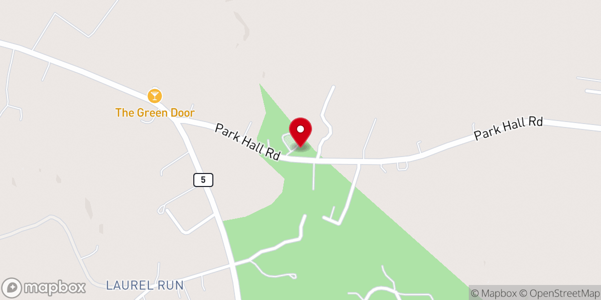Map showing location of Park Hall True Holiness Church