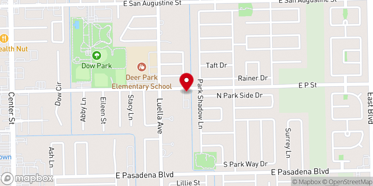 Map showing location of In His Presence Fellowship