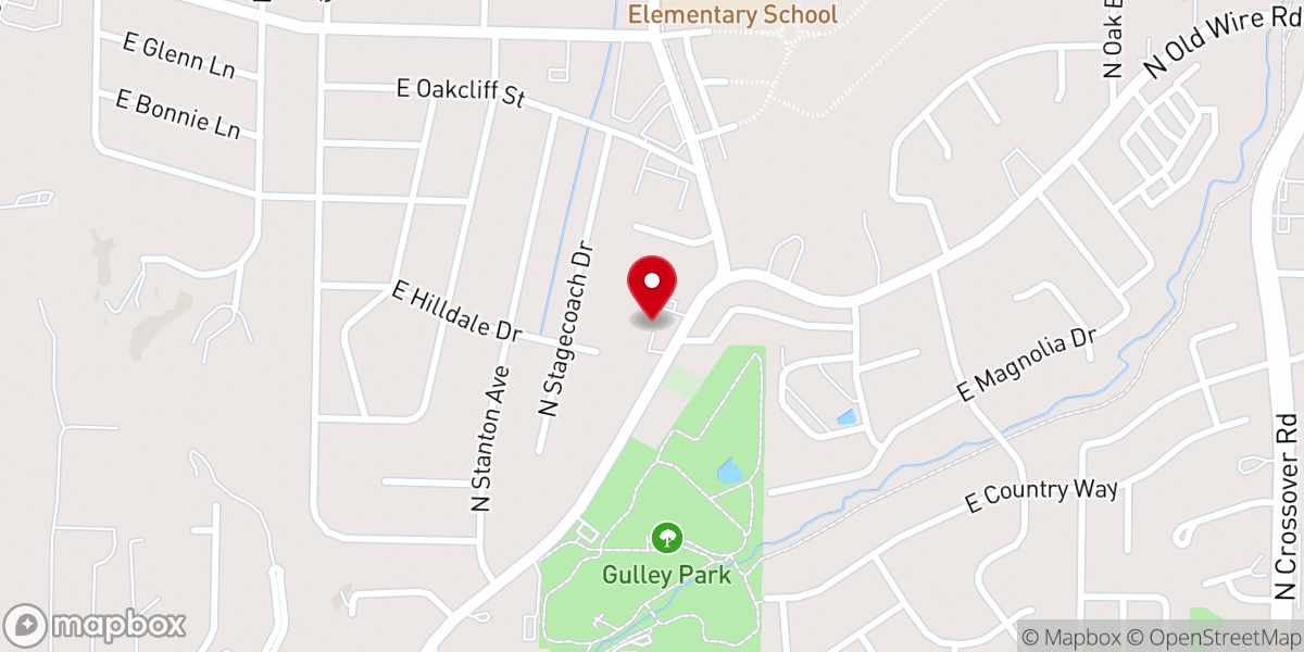 Map showing location of Fayetteville Community of Christ