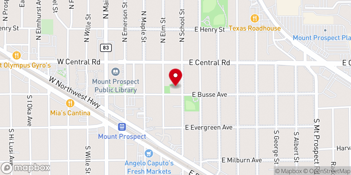 Map showing location of St Paul Lutheran School