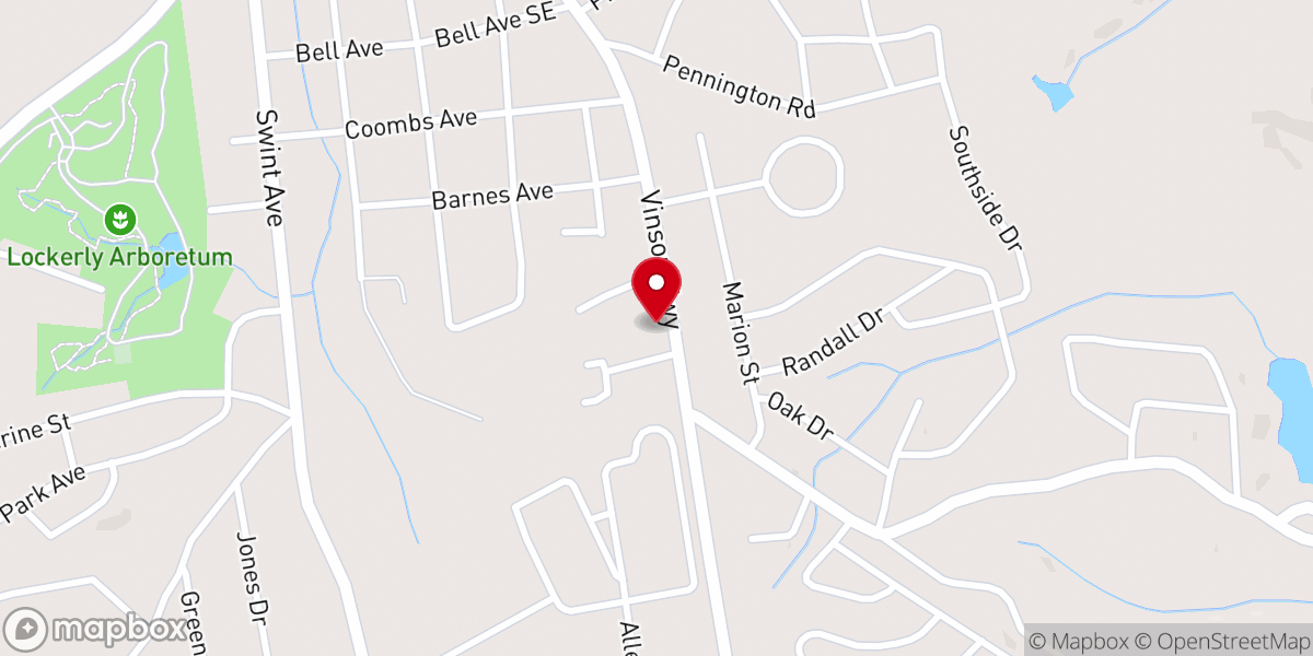 Map showing location of New Life Fellowship Ministries