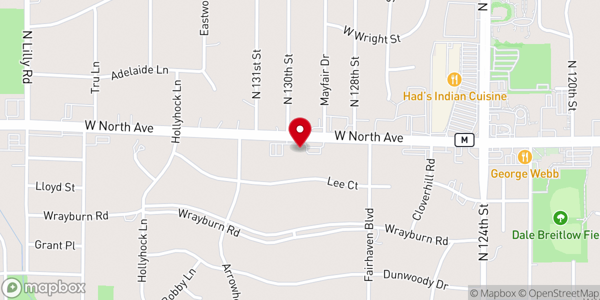 Map showing location of Unitarian Universalist Church-West
