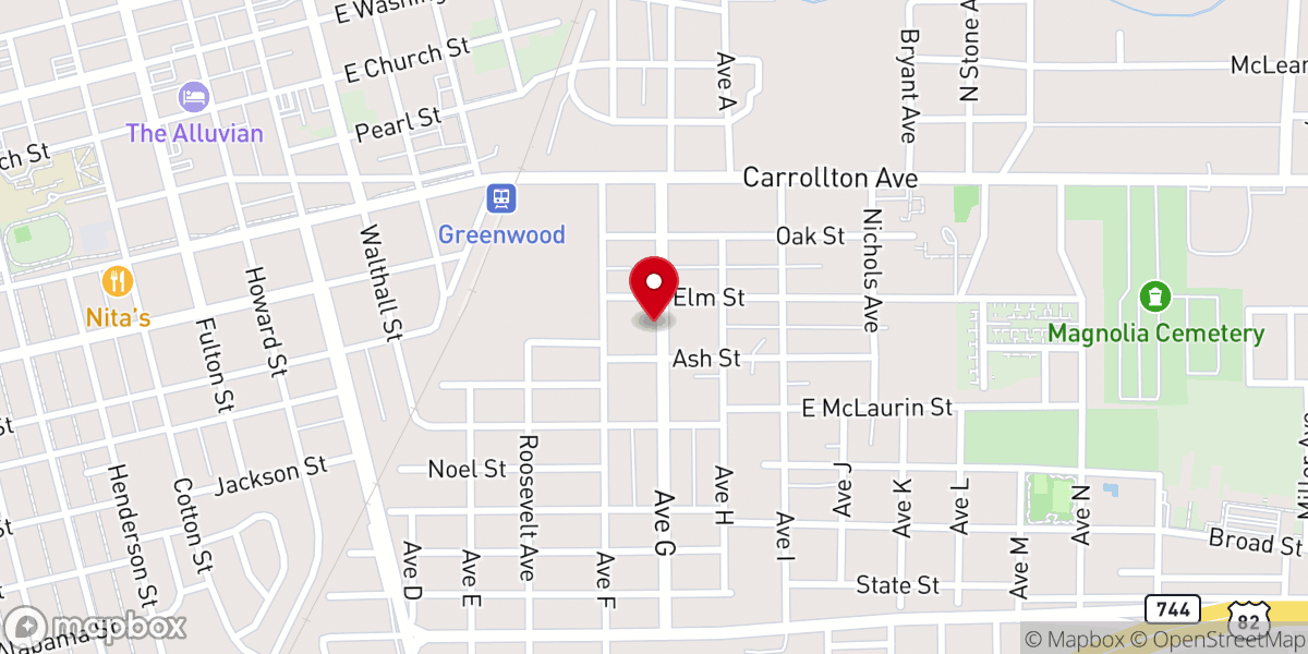 Map showing location of Jennings Temple Church