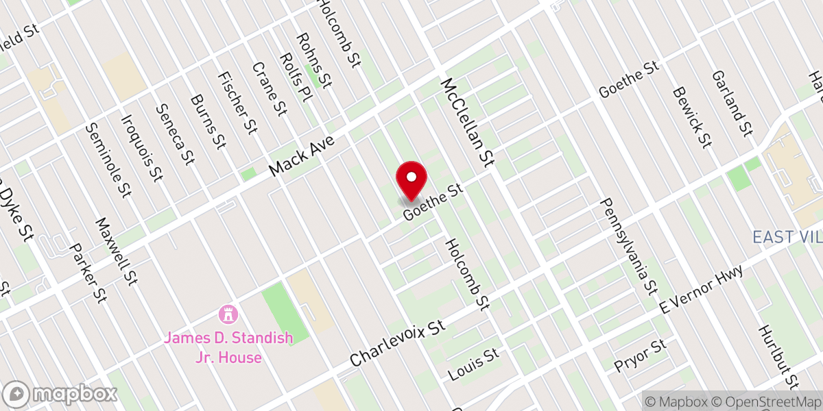 Map showing location of Pure in Heart Baptist Church