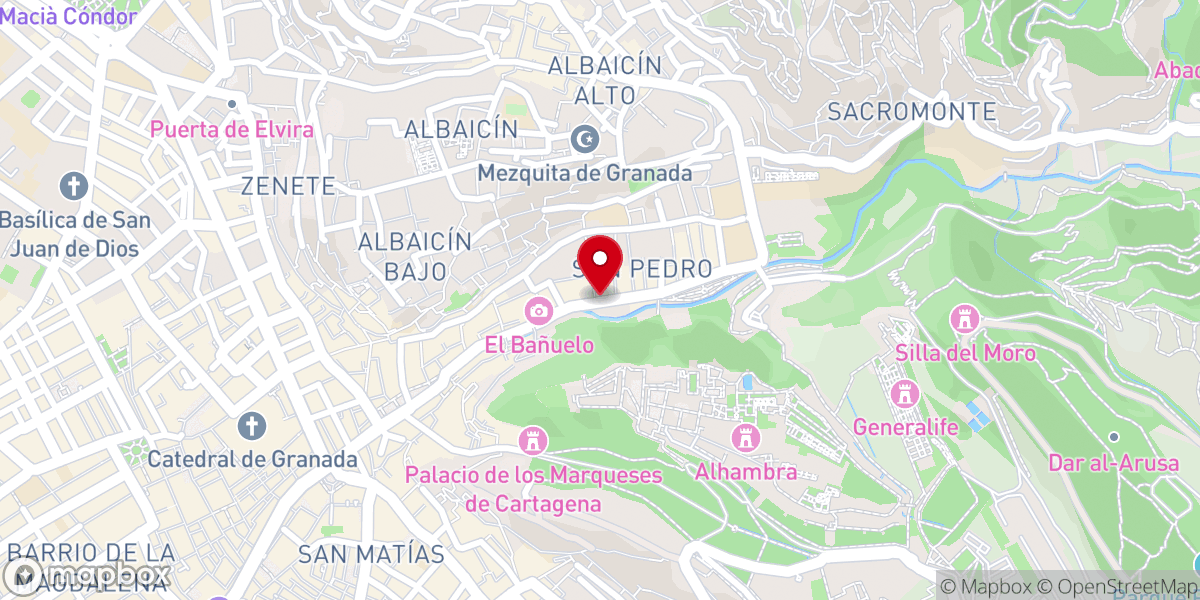 Map showing location of Plaza de la Iglesia Parroquial de San Pedro y San Pablo
