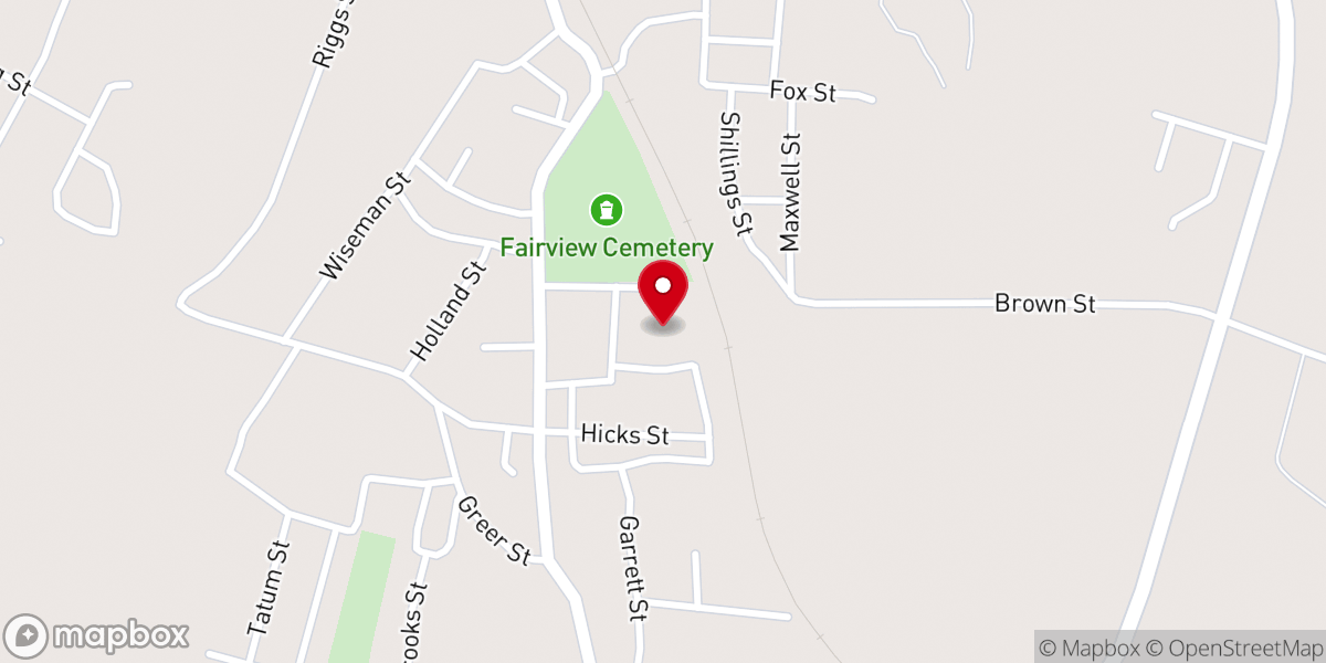 Map showing location of St Paul Missionary Baptist Church